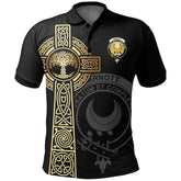 Clan Arnott Clan Unisex Polo Shirt - Celtic Tree Of Life BZ54 Arnott Tartan Tartan Polo